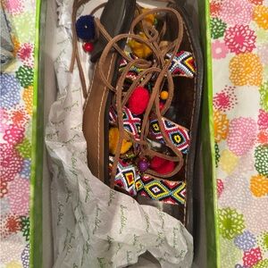 Sam Edelman Multicolor Beaded Sandals